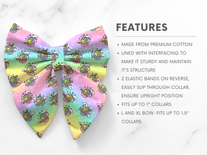 Easter Dream Eggs Pet Bow, Available in bow tie and sailor bow