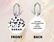 Load image into Gallery viewer, Dalmatian Dotted Print Pet ID Tag