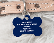 Load image into Gallery viewer, Northern Lights Pet ID Tag – Bone-shaped