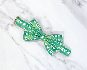 Feeling Lucky Pet Bow, Available in bow tie and sailor bow