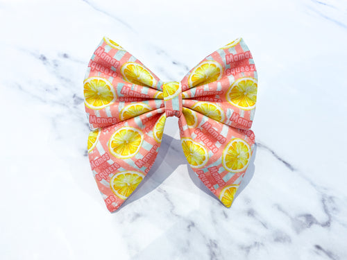 Mama's Main Squeeze, Available in bow tie and sailor bow