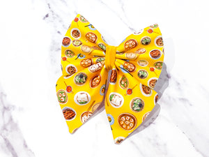 Hong Kong Dim Sum Dog Bow, Available in bow tie and sailor bow