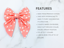 Load image into Gallery viewer, Love Sauce Pet Bow, Available in bow tie and sailor bow