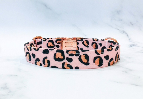 Pink Leopard Collar