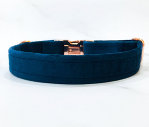 Marine Blue Velvet Collar
