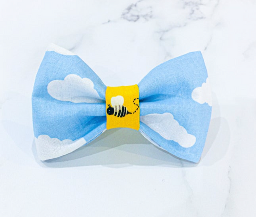 Summer Bee bow tie/sailor bow