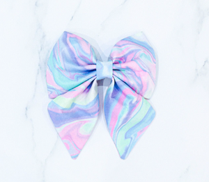 Pastel plash bow tie/ sailor bow