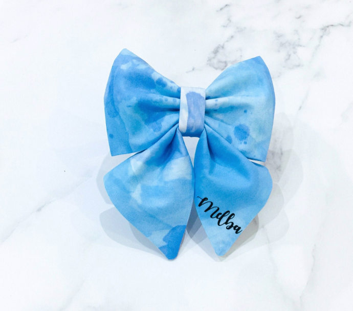 Summer beachside bow tie/ sailor bow