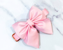 Load image into Gallery viewer, Light pink silk satin bow tie/ sailor bow