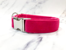 Load image into Gallery viewer, Cerise velvet collar