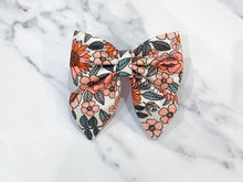 Load image into Gallery viewer, Autumn vintage floral bow tie/ sailor bow